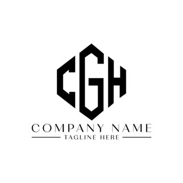 CGH letter logo design with polygon shape. CGH polygon logo monogram. CGH cube logo design. CGH hexagon vector logo template white and black colors. CGH monogram, CGH business and real estate logo. 