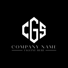 CGS letter logo design with polygon shape. CGS polygon logo monogram. CGS cube logo design. CGS hexagon vector logo template white and black colors. CGS monogram, CGS business and real estate logo. 