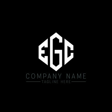 EGC letter logo design with polygon shape. EGC polygon logo monogram. EGC cube logo design. EGC hexagon vector logo template white and black colors. EGC monogram, EGC business and real estate logo. 