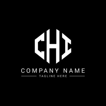 CHI letter logo design with polygon shape. CHI polygon logo monogram. CHI cube logo design. CHI hexagon vector logo template white and black colors. CHI monogram, CHI business and real estate logo. 
