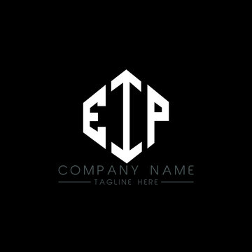 EIP letter logo design with polygon shape. EIP polygon logo monogram. EIP cube logo design. EIP hexagon vector logo template white and black colors. EIP monogram, EIP business and real estate logo. 
