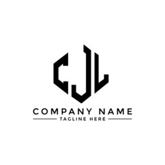 CJL letter logo design with polygon shape. CJL polygon logo monogram. CJL cube logo design. CJL hexagon vector logo template white and black colors. CJL monogram, CJL business and real estate logo. 