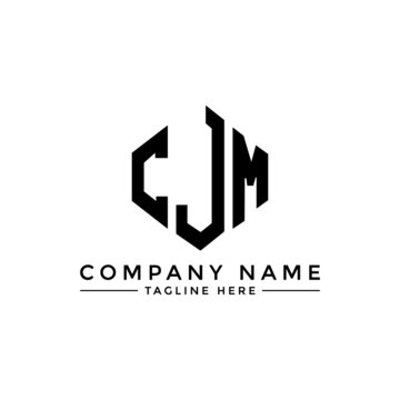 CJM letter logo design with polygon shape. CJM polygon logo monogram. CJM cube logo design. CJM hexagon vector logo template white and black colors. CJM monogram, CJM business and real estate logo. 