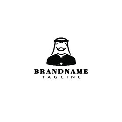Obraz premium arabic men logo icon design icons vector cute