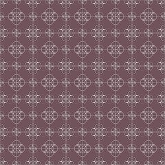 Abstract white grid patterns on purple background, Abstract vector wallpaper, Seamless pattern background.