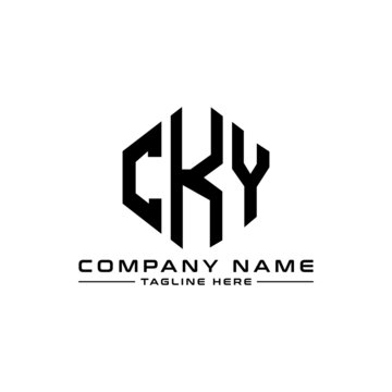 CKY letter logo design with polygon shape. CKY polygon logo monogram. CKY cube logo design. CKY hexagon vector logo template white and black colors. CKY monogram, CKY business and real estate logo. 