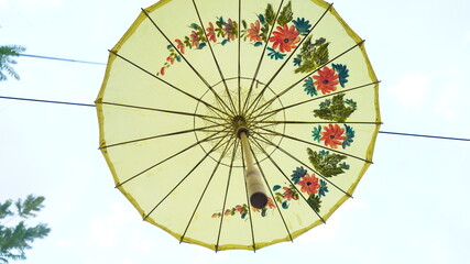 umbrella wheel on sky