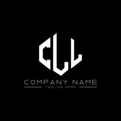 CLL letter logo design with polygon shape. CLL polygon logo monogram. CLL cube logo design. CLL hexagon vector logo template white and black colors. CLL monogram, CLL business and real estate logo. 