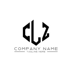 CLZ letter logo design with polygon shape. CLZ polygon logo monogram. CLZ cube logo design. CLZ hexagon vector logo template white and black colors. CLZ monogram, CLZ business and real estate logo. 