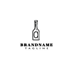 bottle logo icon design template vector illustration