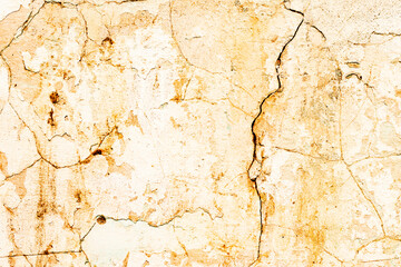Fototapeta premium Texture of a concrete wall with cracks and scratches which can be used as a background