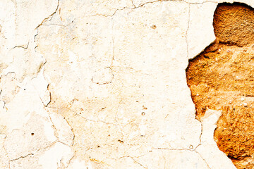Obraz premium Texture of a concrete wall with cracks and scratches which can be used as a background