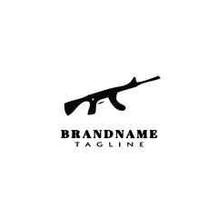 gun design logo template icon vector illustration