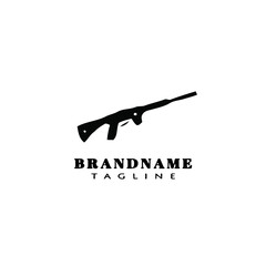 cute gun design logo template icon vector illustration