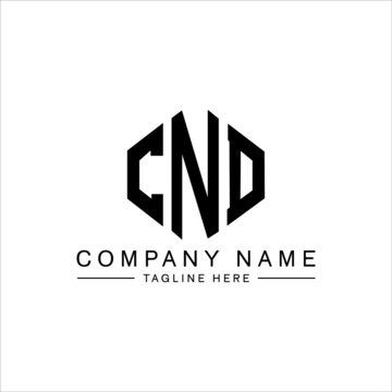 CND letter logo design with polygon shape. CND polygon logo monogram. CND cube logo design. CND hexagon vector logo template white and black colors. CND monogram, CND business and real estate logo. 