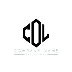 COL letter logo design with polygon shape. COL polygon logo monogram. COL cube logo design. COL hexagon vector logo template white and black colors. COL monogram, COL business and real estate logo. 