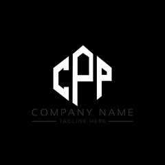 CPP letter logo design with polygon shape. CPP polygon logo monogram. CPP cube logo design. CPP hexagon vector logo template white and black colors. CPP monogram, CPP business and real estate logo. 