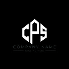 CPS letter logo design with polygon shape. CPS polygon logo monogram. CPS cube logo design. CPS hexagon vector logo template white and black colors. CPS monogram, CPS business and real estate logo. 