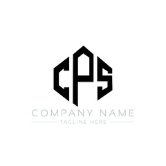 CPS letter logo design with polygon shape. CPS polygon logo monogram. CPS cube logo design. CPS hexagon vector logo template white and black colors. CPS monogram, CPS business and real estate logo. 