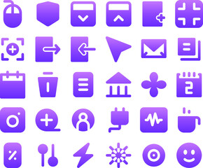 Element interface for website and app icons Icon