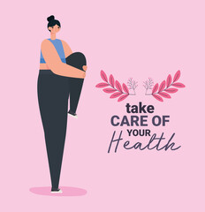 girl stretching poster