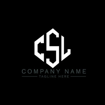CSL letter logo design with polygon shape. CSL polygon logo monogram. CSL cube logo design. CSL hexagon vector logo template white and black colors. CSL monogram, CSL business and real estate logo. 