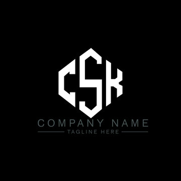 CSK letter logo design with polygon shape. CSK polygon logo monogram. CSK cube logo design. CSK hexagon vector logo template white and black colors. CSK monogram, CSK business and real estate logo. 