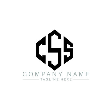 CSS letter logo design with polygon shape. CSS polygon logo monogram. CSS cube logo design. CSS hexagon vector logo template white and black colors. CSS monogram, CSS business and real estate logo. 