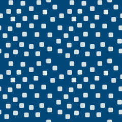 Small pads and blue background. Seamless shape wallpaper in vector.