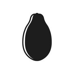 Papaya icon. Vector. Flat design.	