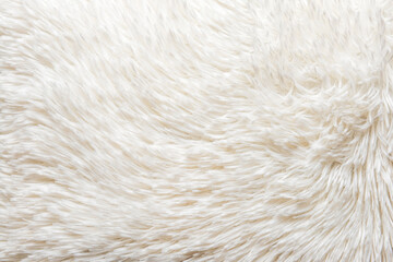Texture of white fluffy fabric, closeup