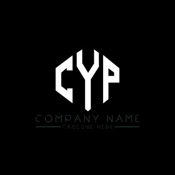 CYP letter logo design with polygon shape. CYP polygon logo monogram. CYP cube logo design. CYP hexagon vector logo template white and black colors. CYP monogram, CYP business and real estate logo. 