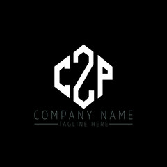 CZP letter logo design with polygon shape. CZP polygon logo monogram. CZP cube logo design. CZP hexagon vector logo template white and black colors. CZP monogram, CZP business and real estate logo. 