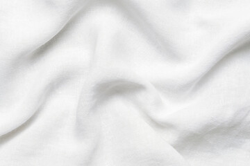 Obraz premium Texture of white canvas fabric, closeup