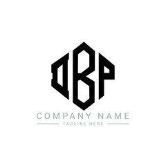 DBP letter logo design with polygon shape. DBP polygon logo monogram. DBP cube logo design. DBP hexagon vector logo template white and black colors. DBP monogram, DBP business and real estate logo. 