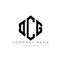 DCG letter logo design with polygon shape. DCG polygon logo monogram. DCG cube logo design. DCG hexagon vector logo template white and black colors. DCG monogram, DCG business and real estate logo. 