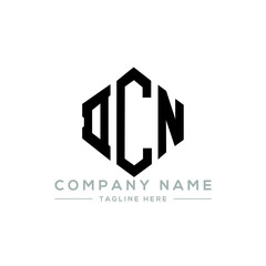 DCN letter logo design with polygon shape. DCN polygon logo monogram. DCN cube logo design. DCN hexagon vector logo template white and black colors. DCN monogram, DCN business and real estate logo. 