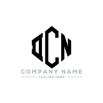 DCN letter logo design with polygon shape. DCN polygon logo monogram. DCN cube logo design. DCN hexagon vector logo template white and black colors. DCN monogram, DCN business and real estate logo. 