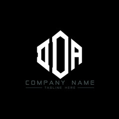DDA letter logo design with polygon shape. DDA polygon logo monogram. DDA cube logo design. DDA hexagon vector logo template white and black colors. DDA monogram, DDA business and real estate logo. 
