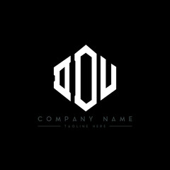 DDU letter logo design with polygon shape. DDU polygon logo monogram. DDU cube logo design. DDU hexagon vector logo template white and black colors. DDU monogram, DDU business and real estate logo. 