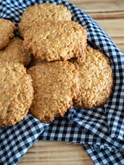 Homemade cinnamon oatmeal cookies