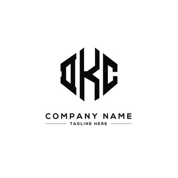 DKC letter logo design with polygon shape. DKC polygon logo monogram. DKC cube logo design. DKC hexagon vector logo template white and black colors. DKC monogram, DKC business and real estate logo. 