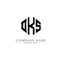 DKS letter logo design with polygon shape. DKS polygon logo monogram. DKS cube logo design. DKS hexagon vector logo template white and black colors. DKS monogram, DKS business and real estate logo. 