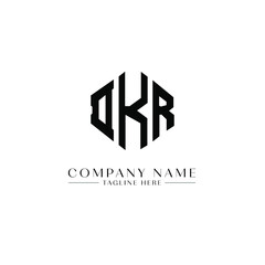 DKR letter logo design with polygon shape. DKR polygon logo monogram. DKR cube logo design. DKR hexagon vector logo template white and black colors. DKR monogram, DKR business and real estate logo. 