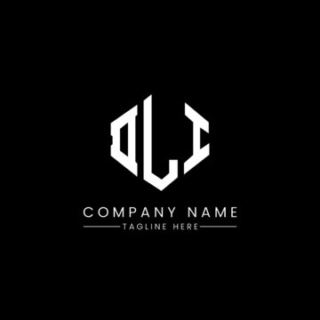 DLI letter logo design with polygon shape. DLI polygon logo monogram. DLI cube logo design. DLI hexagon vector logo template white and black colors. DLI monogram, DLI business and real estate logo. 