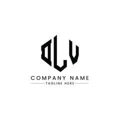 DLV letter logo design with polygon shape. DLV polygon logo monogram. DLV cube logo design. DLV hexagon vector logo template white and black colors. DLV monogram, DLV business and real estate logo. 