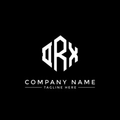 DRX letter logo design with polygon shape. DRX polygon logo monogram. DRX cube logo design. DRX hexagon vector logo template white and black colors. DRX monogram, DRX business and real estate logo. 