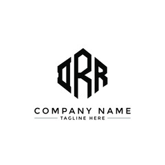 DRR letter logo design with polygon shape. DRR polygon logo monogram. DRR cube logo design. DRR hexagon vector logo template white and black colors. DRR monogram, DRR business and real estate logo. 