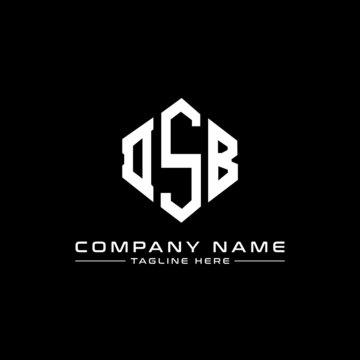 DSB letter logo design with polygon shape. DSB polygon logo monogram. DSB cube logo design. DSB hexagon vector logo template white and black colors. DSB monogram, DSB business and real estate logo. 