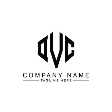 DVC letter logo design with polygon shape. DVC polygon logo monogram. DVC cube logo design. DVC hexagon vector logo template white and black colors. DVC monogram, DVC business and real estate logo. 